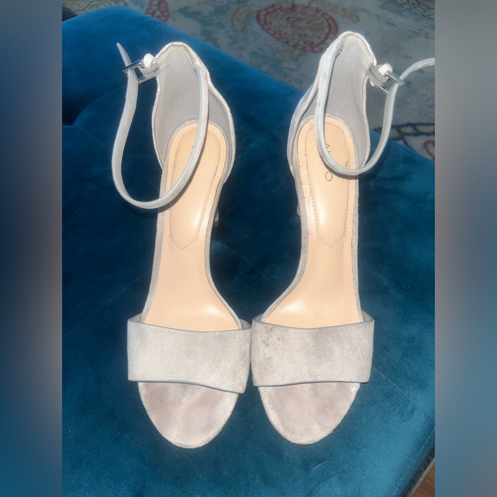 Gray Suede Aldo Stilettto Heels Size 8